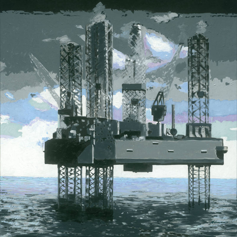 Bohrinsel, H120 x B120 x T4cm