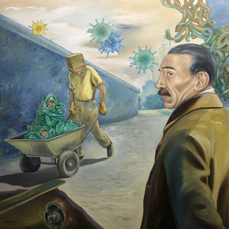 Camouflage, H150 x B200 cm, Detail