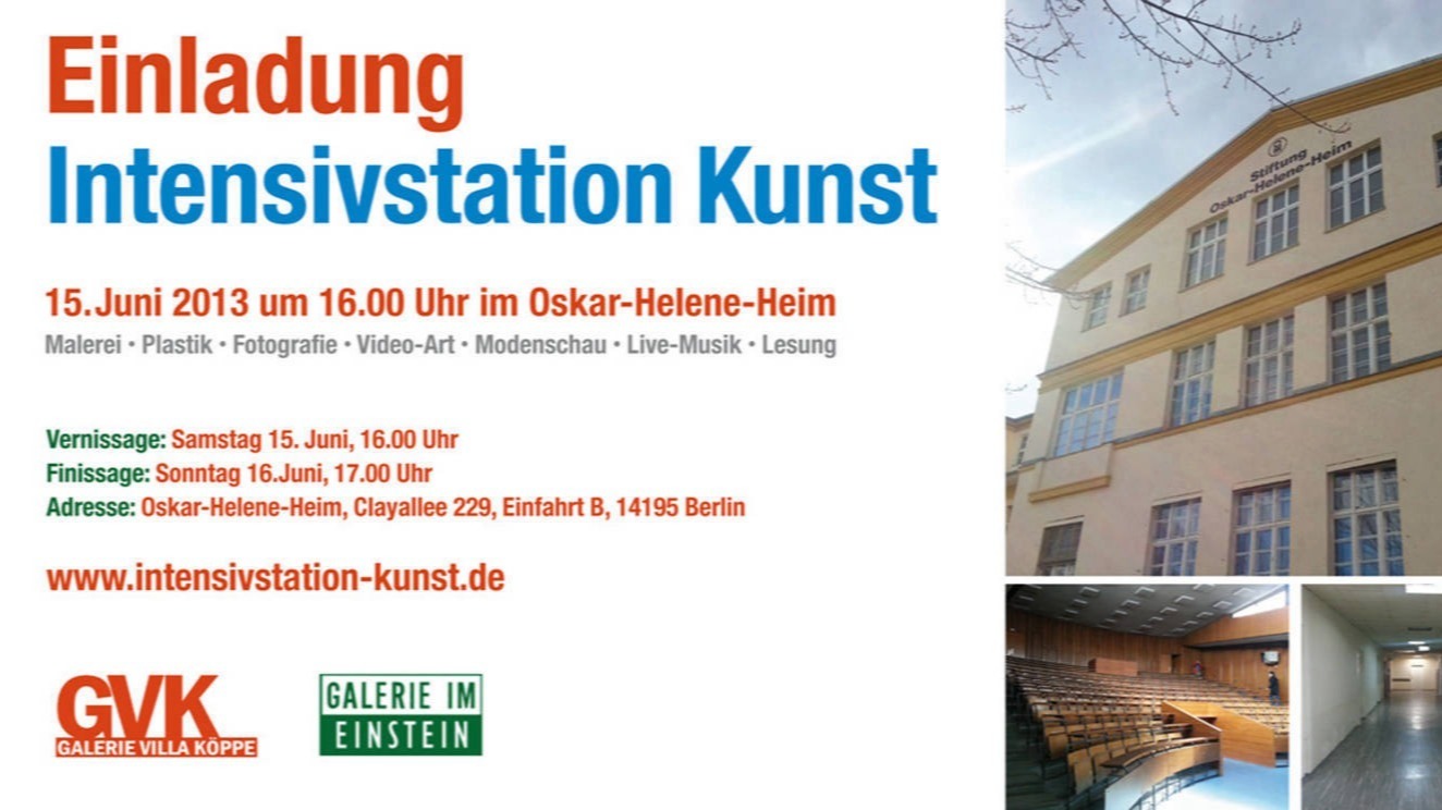 2013 | Intensivstation Kunst , Berlin