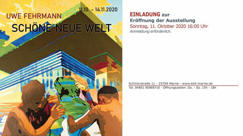 2020 | Kultur- und Bürgerhaus Marne | Schöne neue Welt | Einladung