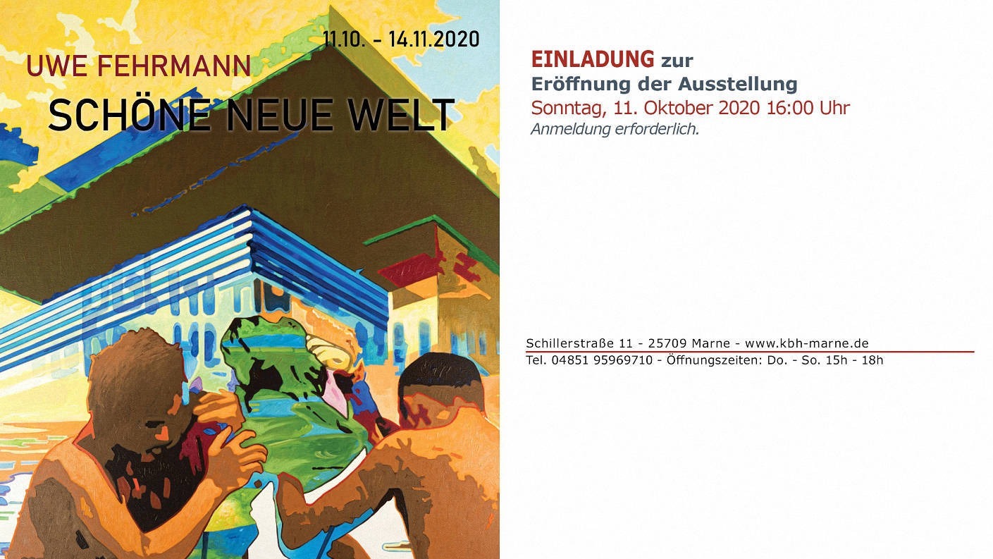 2020 | Kultur- und Bürgerhaus Marne | Schöne neue Welt | Einladung