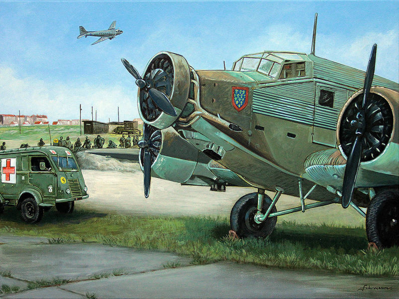 Layout, 0 EURO Geldschein anlässlich des 70. Jahrestages der Berliner Luftbrücke, France, 2018, H60 x B80cm, Acryl/Leinwand