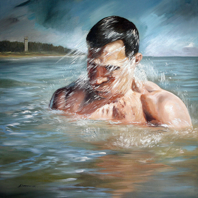 Dämmerung, H180 x B100 cm