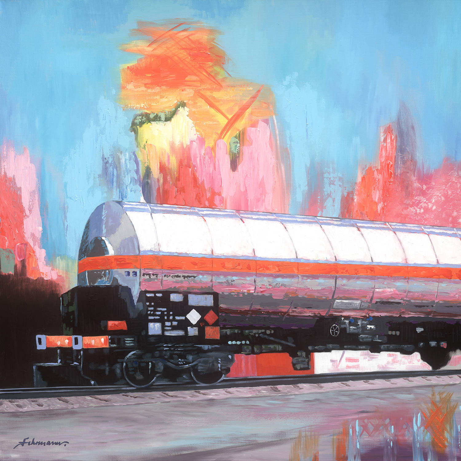 Kesselwagen, H120 x B120 x T4cm