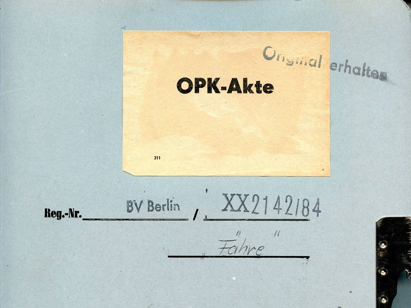Bildungszentrum BStU -Außenstelle Schwerin, Stasi-Akte