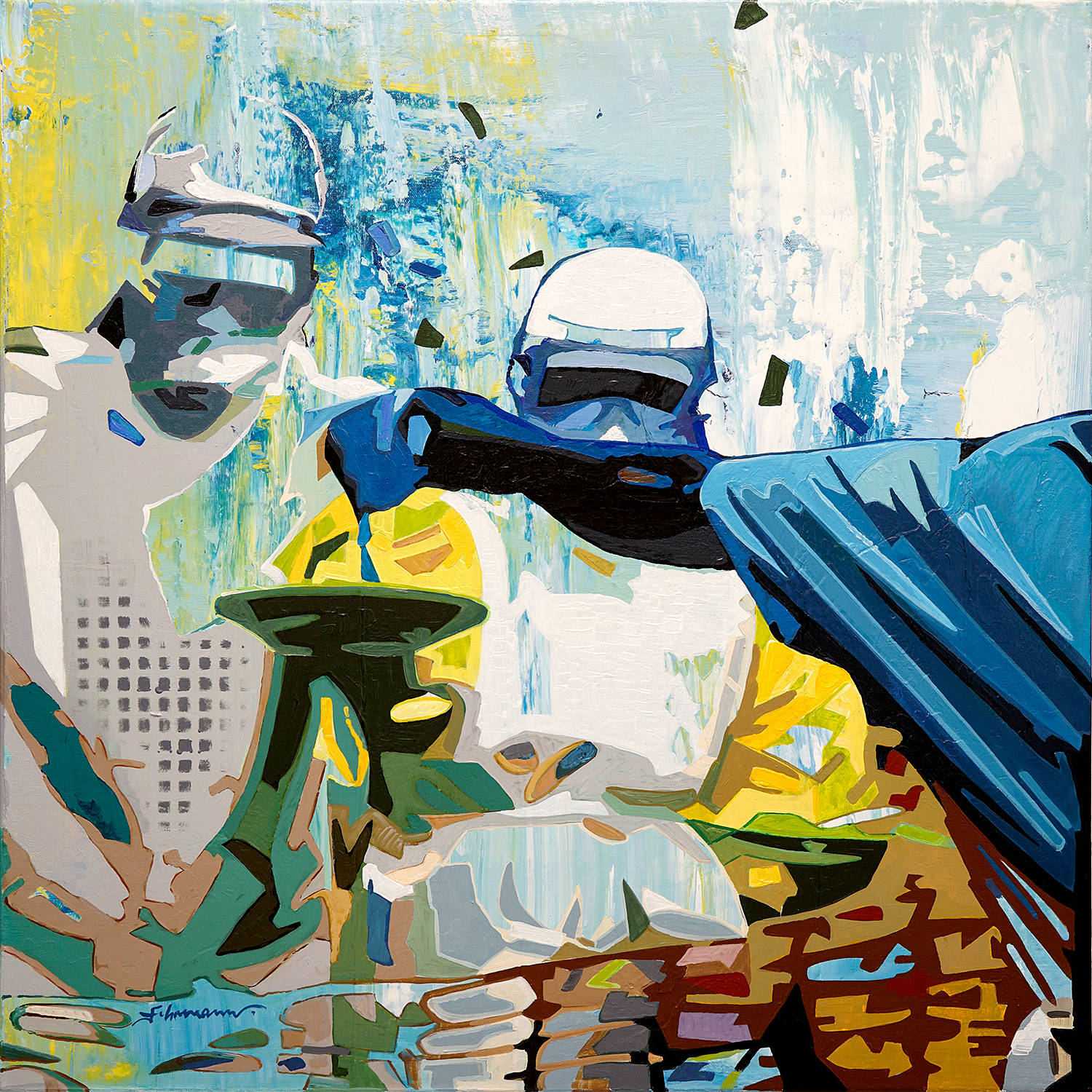 Pangea, H80 x B80 x T2cm