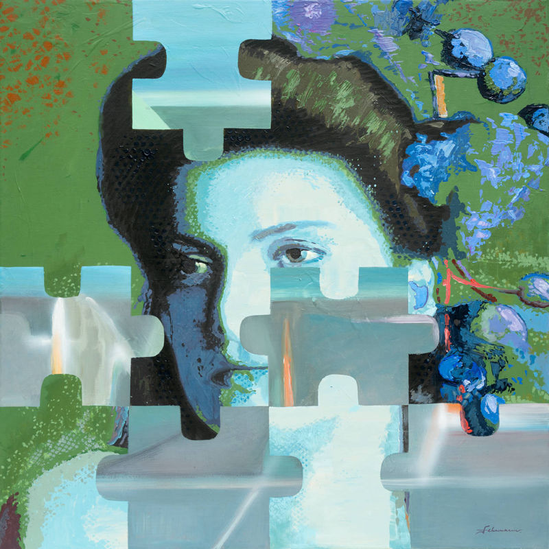 You, 2016, Acryl auf Leinwand/Keilrahmen. H80 x B80 x 2cm